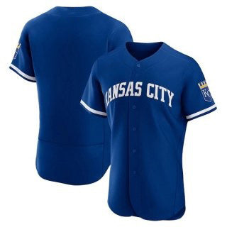 Kansas City Royals Blank Blue Fotopoulosg Flex Base Stitched Jersey