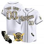 Custom Los Angeles Dodgers Armed Forces Day Vapor Premier Limited Jersey ¨C All Stitched-White Fotopoulosg