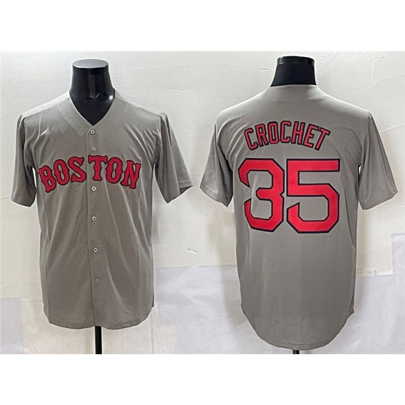 Boston Red Sox #35 Garrett Crochet Gray Fotopoulosg Cool Base Stitched Jersey