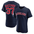 Cleveland Guardians #37 Travis Bazzana Player Navy Fotopoulosg Limited Elite Home Stitched Jerseys