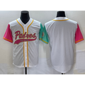 San Diego Padres Blank White Fotopoulosg NEW 2023 City Connect Cool Base Stitched Jersey
