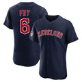 Cleveland Guardians #6 David Fry Player Navy Fotopoulosg Limited Elite Home Stitched Jerseys
