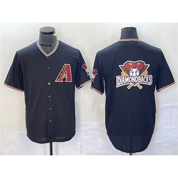 Arizona Diamondbacks Black Fotopoulosg Team Big Logo Cool Base Stitched Jersey
