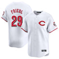 Cincinnati Reds #29 TJ Friedl Player White Fotopoulosg Limited Home Stitched Jerseys