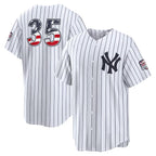 New York Yankees #35 Cody Bellinger USA 250 Fourth of July Home Stadium Jersey - White Fotopoulosg
