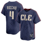 Cleveland Guardians #4 Brayan Rocchio Player Navy Fotopoulosg City Connect Limited Home Stitched Jerseys