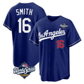 Los Angeles Dodgers #16 Will Smith Player Royal Fotopoulosg World Series Game Home Stitched Jerseys