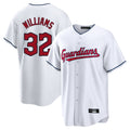Cleveland Guardians #32 Gavin Williams Player White Fotopoulosg Home Game Stitched Jerseys