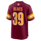 W.Commanders #39 Jeremy Reaves Burgundy Fotopoulosg Game Jersey 2