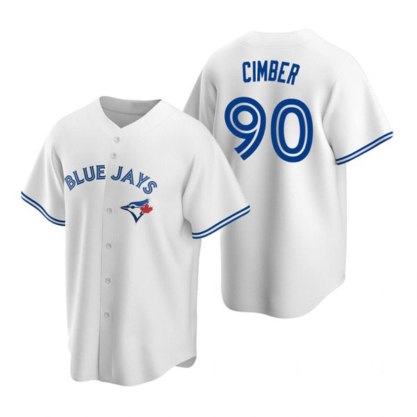 Toronto Blue Jays #90 Adam Cimber White Fotopoulosg Home Cool Base Jersey