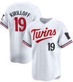 Minnesota Twins #19 Alex Kirilloff White Fotopoulosg 2024 Home Limited Stitched Jersey
