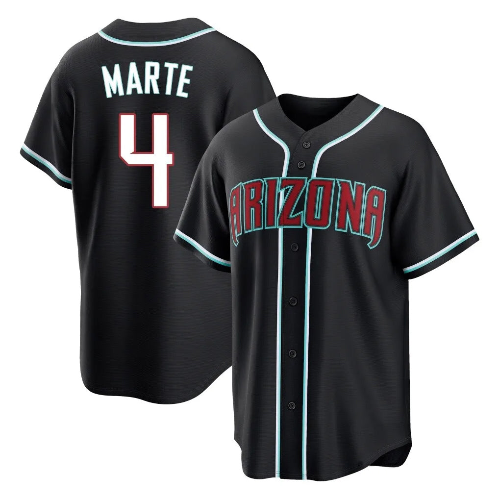 Arizona Diamondbacks #4 Ketel Marte Player Black Fotopoulosg Home Game Stitched Jerseys