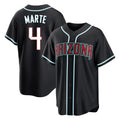 Arizona Diamondbacks #4 Ketel Marte Player Black Fotopoulosg Home Game Stitched Jerseys