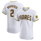 San Diego Padres #2 Xander Bogaerts White Fotopoulosg Home Elite Jersey