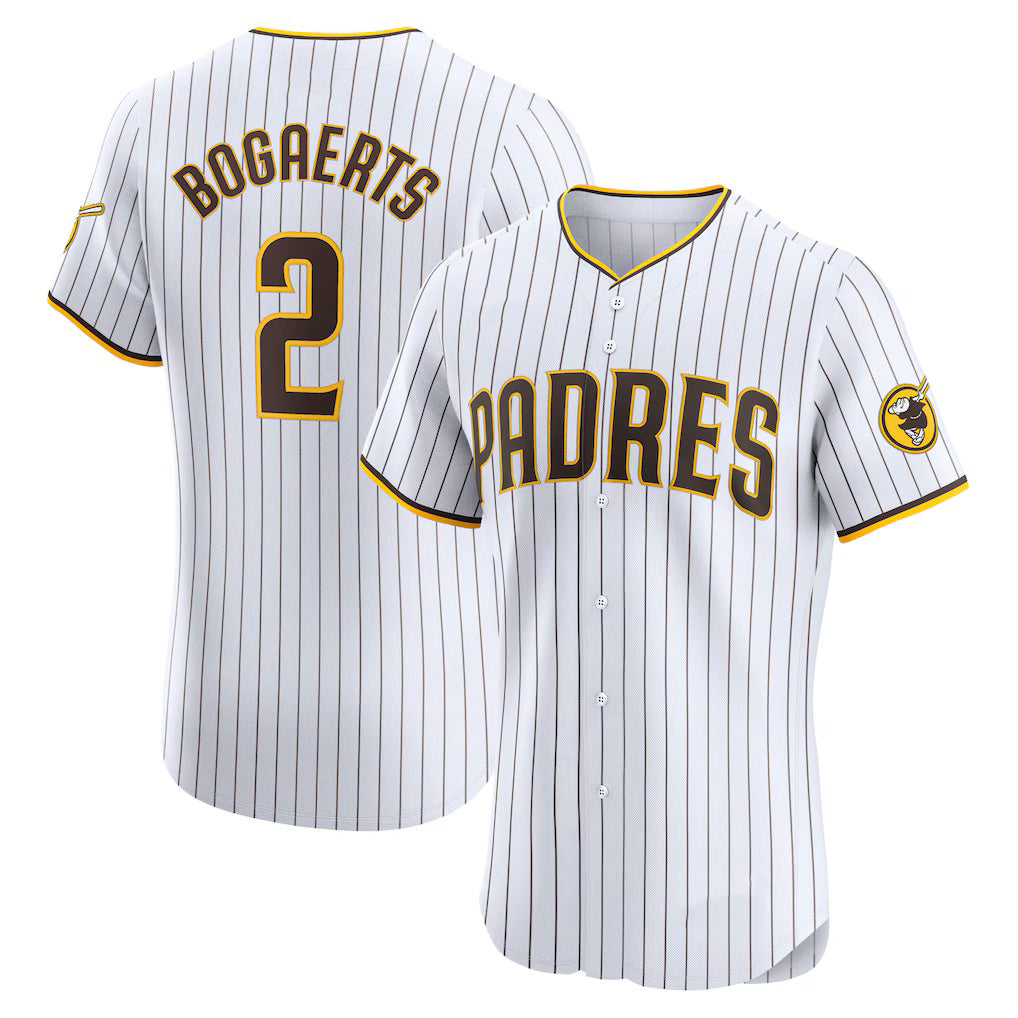San Diego Padres #2 Xander Bogaerts White Fotopoulosg Home Elite Jersey