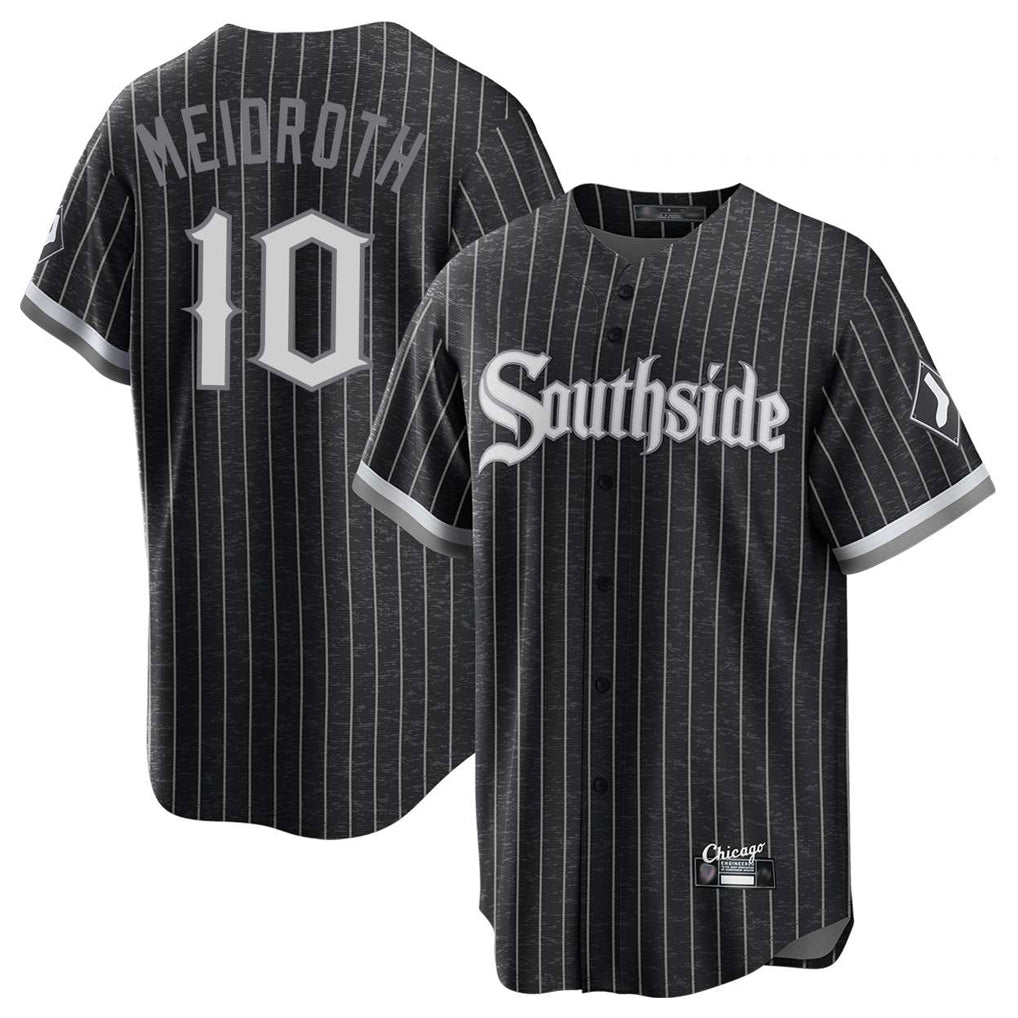 Chicago White Sox #10 Chase Meidroth Player Black Fotopoulosg City Connect Home Game Stitched Jerseys