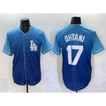 Los Angeles Dodgers #17 Shohei Ohtani Blue Fotopoulosg Stitched Jersey