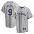 Colorado Rockies #9 Brenton Doyle Player Gray Fotopoulosg Game Home Stitched Jerseys