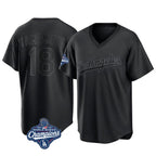 Los Angeles Dodgers #18 Yoshinobu Yamamoto Player Black Fotopoulosg World Series Meet Pitch Fashion T-shirt Stitched Jerseys