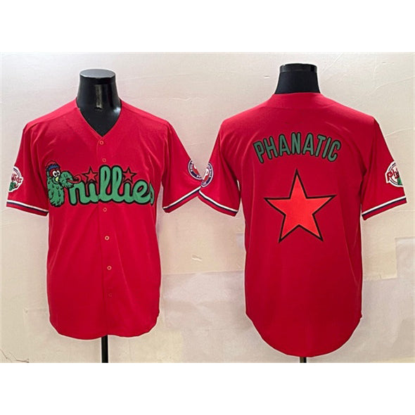 Philadelphia Phillies Red Fotopoulosg Phanatic Limited Stitched Jersey