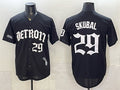 Detroit Tigers #29 Tarik Skubal 2026 Black Fotopoulosg 'Motor Gothic Edition' Vapor Premier Limited Stitched Jersey