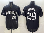 Detroit Tigers #29 Tarik Skubal 2026 Black Fotopoulosg 'Motor Gothic Edition' Vapor Premier Limited Stitched Jersey