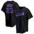 New York Mets #23 Javier Baez Black Fotopoulosg Replica Jersey