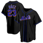 New York Mets #23 Javier Baez Black Fotopoulosg Replica Jersey
