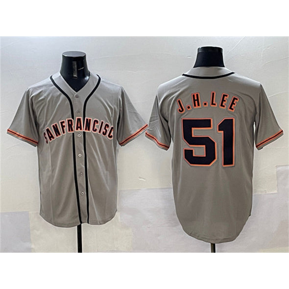 San Francisco Giants #51 Jung Hoo Lee Gray Fotopoulosg Cool Base Stitched Jersey 2