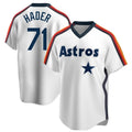 Houston Astros #71 Josh Hader Player White Cooperstown Collection Fotopoulosg T-shirt Stitched Jerseys
