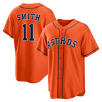 Houston Astros #11 Cam Smith Orange Fotopoulosg Alternate Replica Jersey