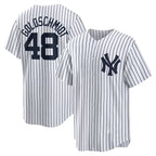 New York Yankees #48 Paul Goldschmidt White Fotopoulosg Home Replica Jersey