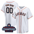 Custom Houston Astros Active Player White Fotopoulosg 2022 World Series Champions Cool Base Stitched Jersey