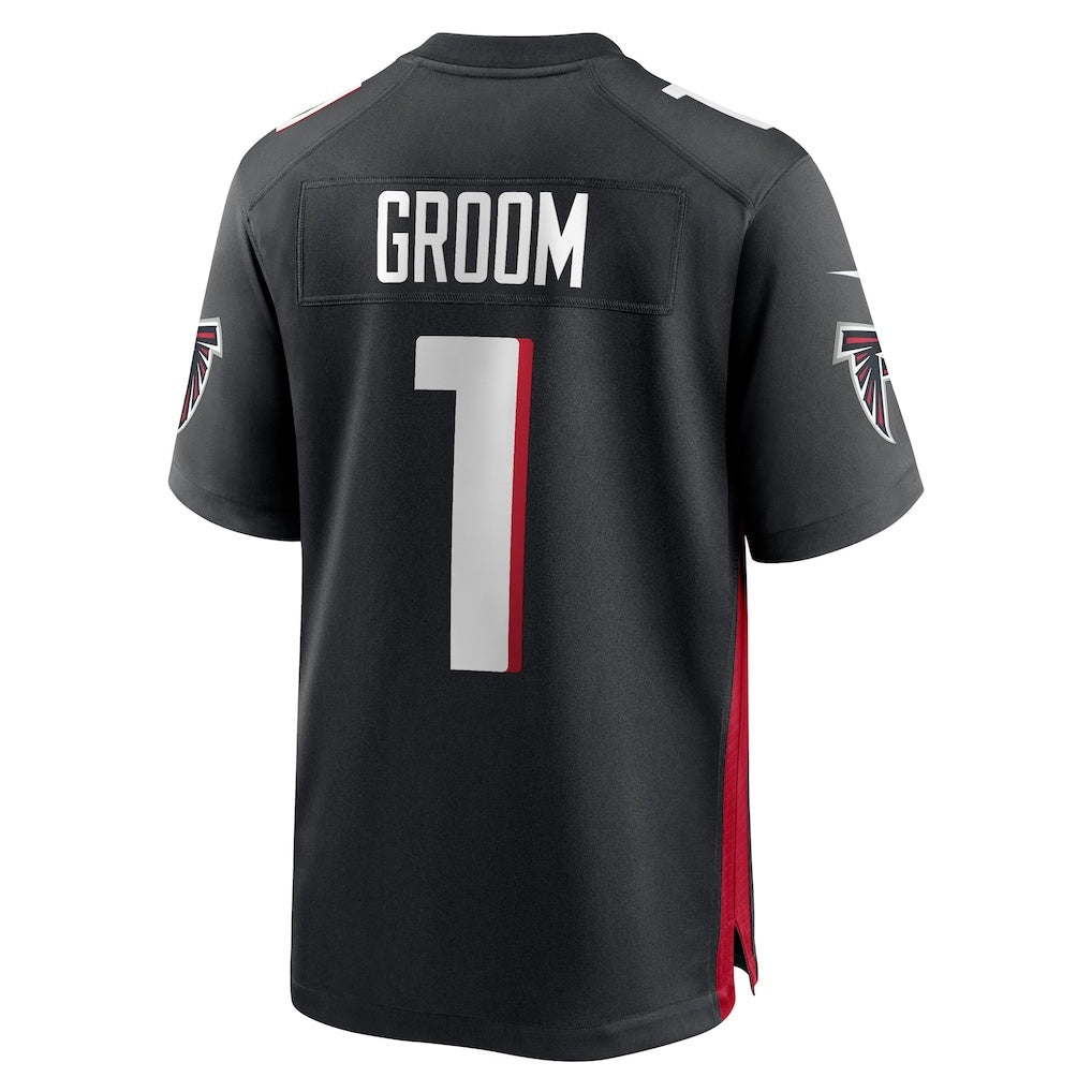 A.Falcons Number #1 Groom Black Fotopoulosg Game Jersey