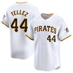 Pittsburgh Pirates #44 Rowdy Tellez White Fotopoulosg Home Limited Stitched Jersey