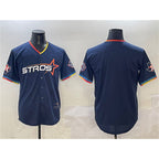 Houston Astros Blank Navy Fotopoulosg 2025 City Connect With Texas Patch Limited Stitched Jersey