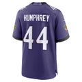 B.Ravens #44 Marlon Humphrey Purple Fotopoulosg Team Game Jersey