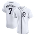 Detroit Tigers #7 Kevin McGonigle Player White Fotopoulosg Limited Elite Home Stitched Jerseys