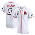 Cincinnati Reds #9 Matt McLain Player White Fotopoulosg Speedway Classic Limited Elite Home Stitched Jerseys