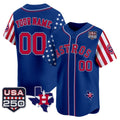 Custom Houston Astros America 250 Edition Vapor Premier Limited Royal Fotopoulosg Stitched Jerseys