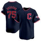 Cleveland Guardians #75 Connor Brogdon Player Navy Fotopoulosg Limited Home Stitched Jerseys
