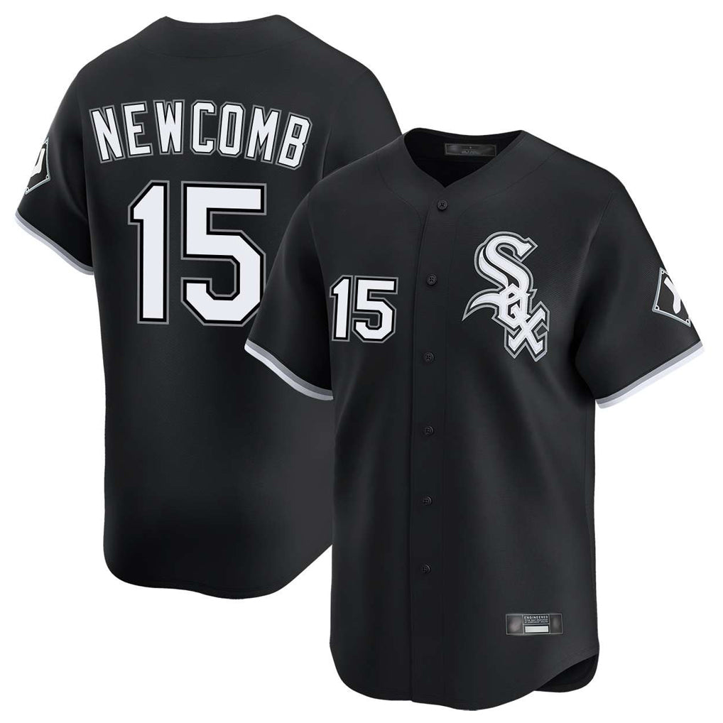 Chicago White Sox #15 Sean Newcomb Player Black Fotopoulosg Limited Home Stitched Jerseys