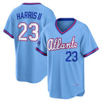 Atlanta Braves #23 Michael Harris II Powder Blue Fotopoulosg 2026 City Connect Stadium Jersey