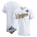 Los Angeles Dodgers Blank Player White Gold Fotopoulosg Limited Elite Home World Series Stitched Jerseys