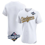 Los Angeles Dodgers Blank Player White Gold Fotopoulosg Limited Elite Home World Series Stitched Jerseys