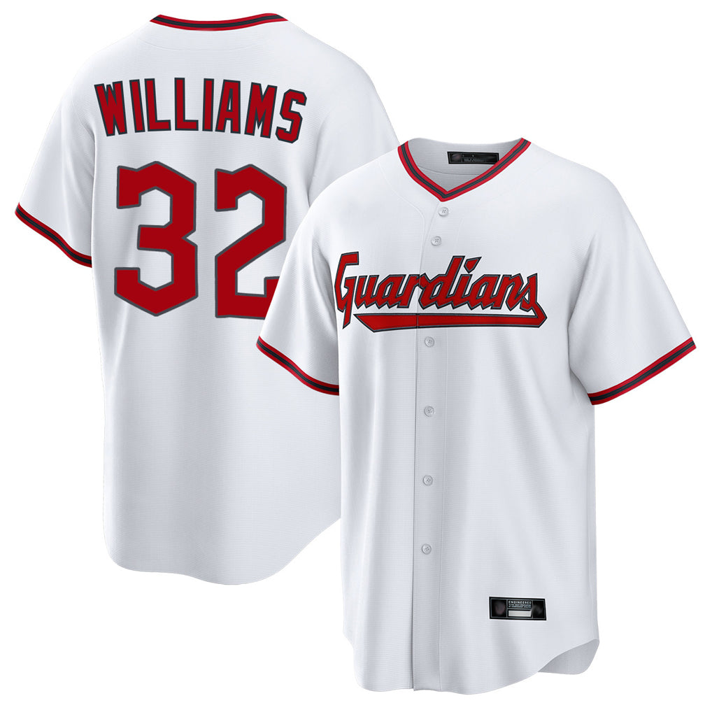 Cleveland Guardians #32 Gavin Williams Player White Fotopoulosg Game Home Stitched Jerseys