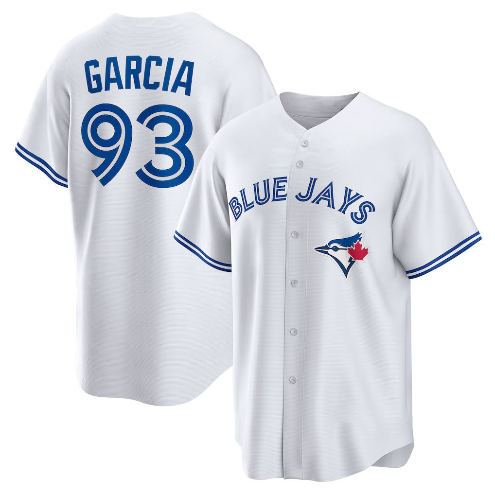 Toronto Blue Jays #93 Yimi Garcia White Fotopoulosg Home Replica Player Jersey