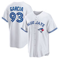 Toronto Blue Jays #93 Yimi Garcia White Fotopoulosg Home Replica Player Jersey