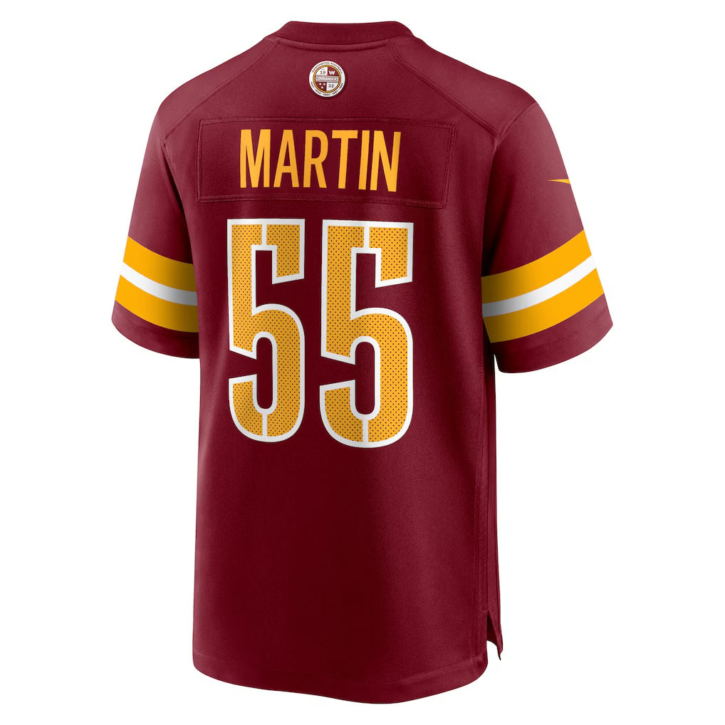 W.Commanders #55 Jacob Martin Burgundy Fotopoulosg Team Game Jersey