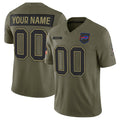 Custom B.Bills Active Player Olive Fotopoulosg 2025 Salute to Service Limited Stitched Jersey